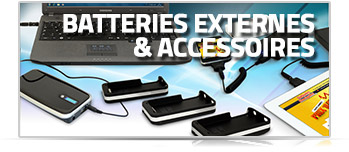 Batteries externes & accessoires