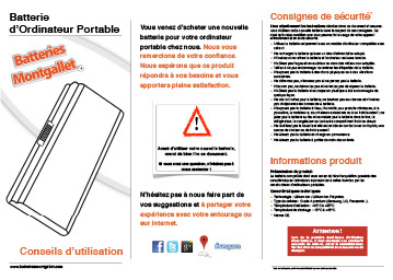 Aperçu Flyer Batteries